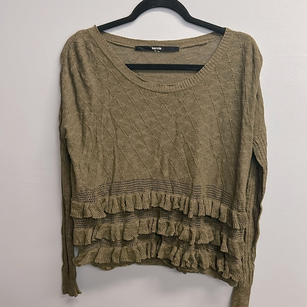 Kenzie size medium olive green, light it, BoHo style